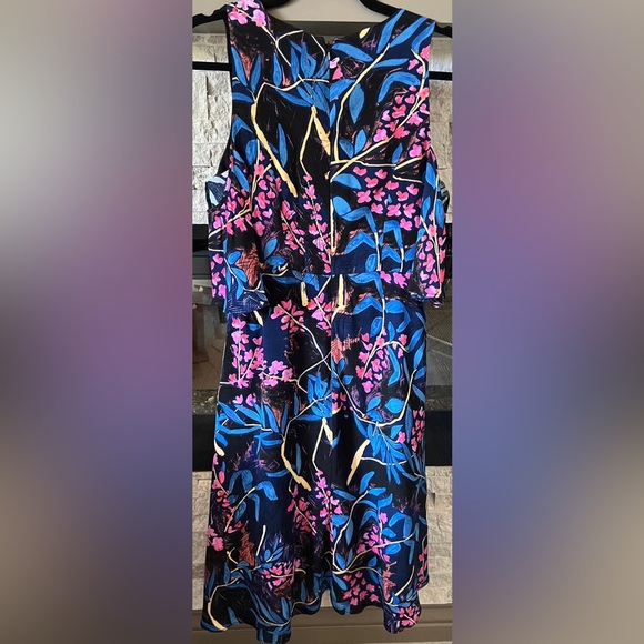 Anthropologie Maeve size 8 blue‎ printed dress - Picture 8 of 12